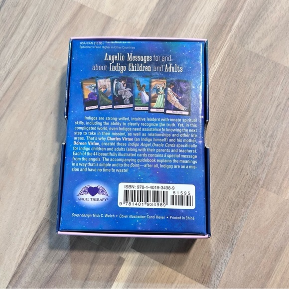 Doreen Virtue & Charles Virtue Indigo Angel Oracle Cards - Picture 3 of 4